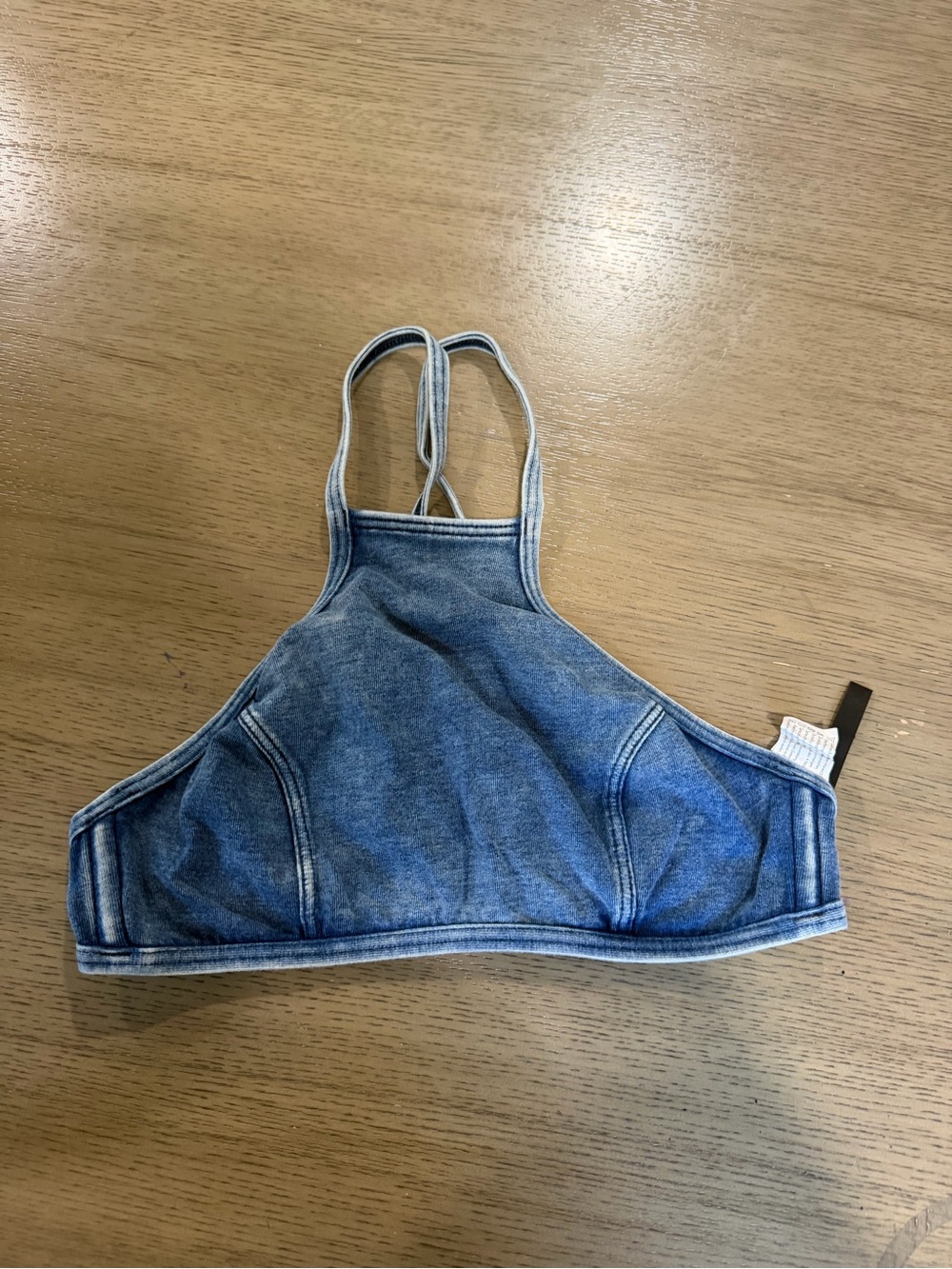 SEAFOLLY Neck Blue One-Piece Swim Top